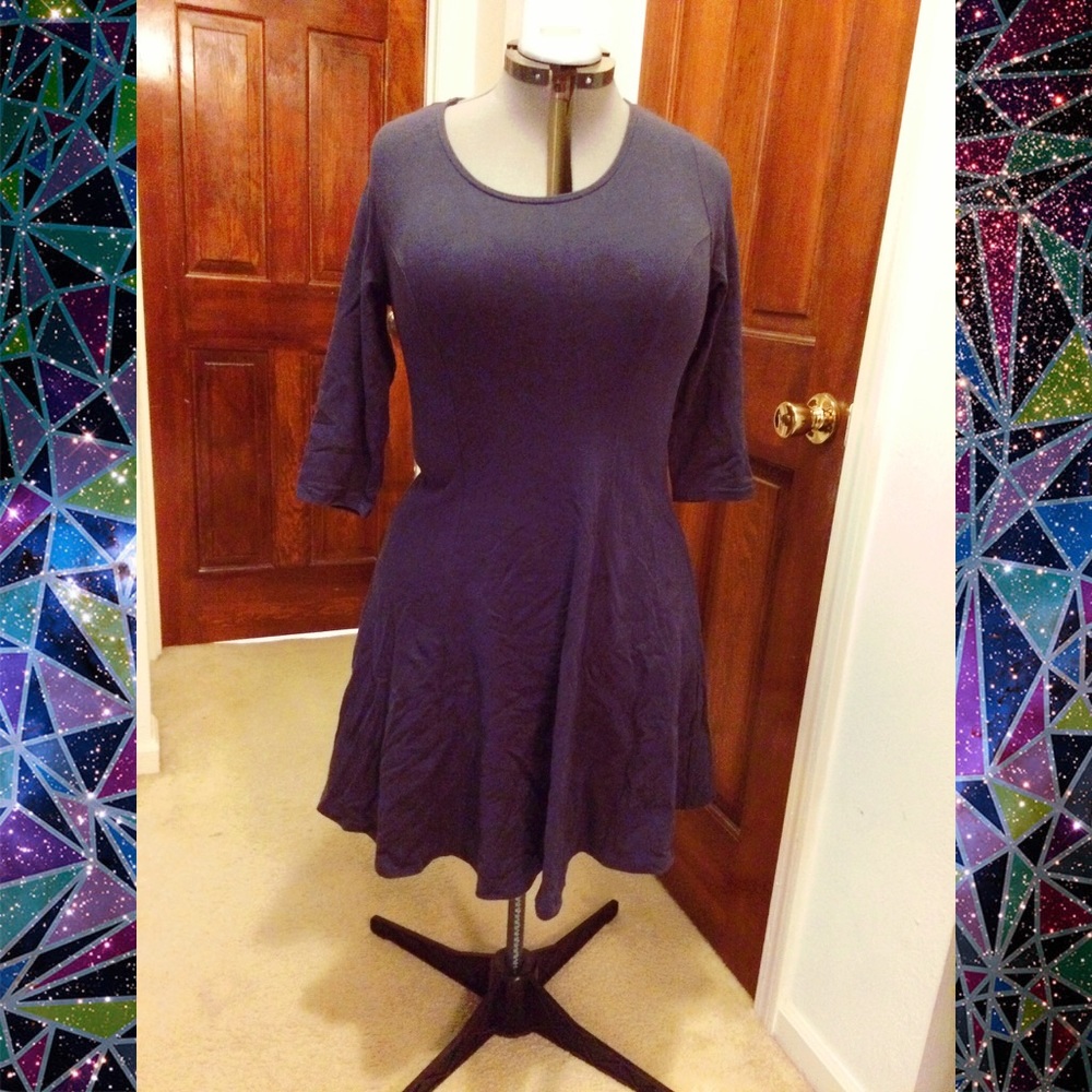 Forever 21+ Navy Blue Stretch Dress
